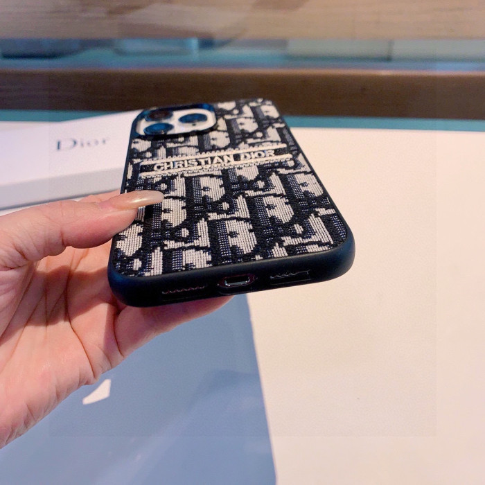 稀少 ディオール スーパーコピー のDior刺繍布アートフルバック携帯ケース