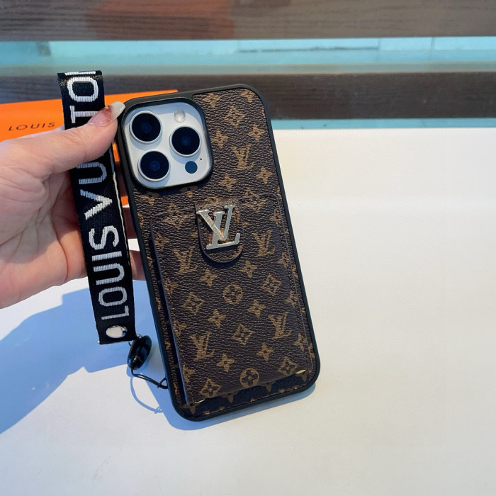 高品質 ルイヴィトン n級品 のLv経典老花全包携帯ケース上下カード+ストラップ