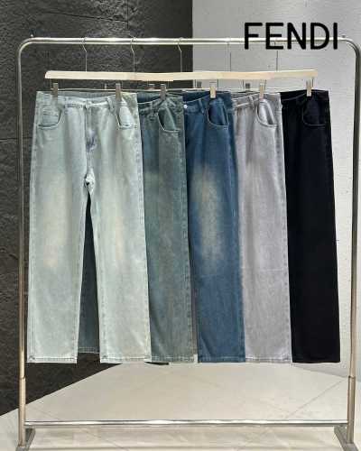 日本未入荷 フェンディ n級品 の2026SSメンズファッション刺繍水洗マイクロストレッチストレートジーンズ5色