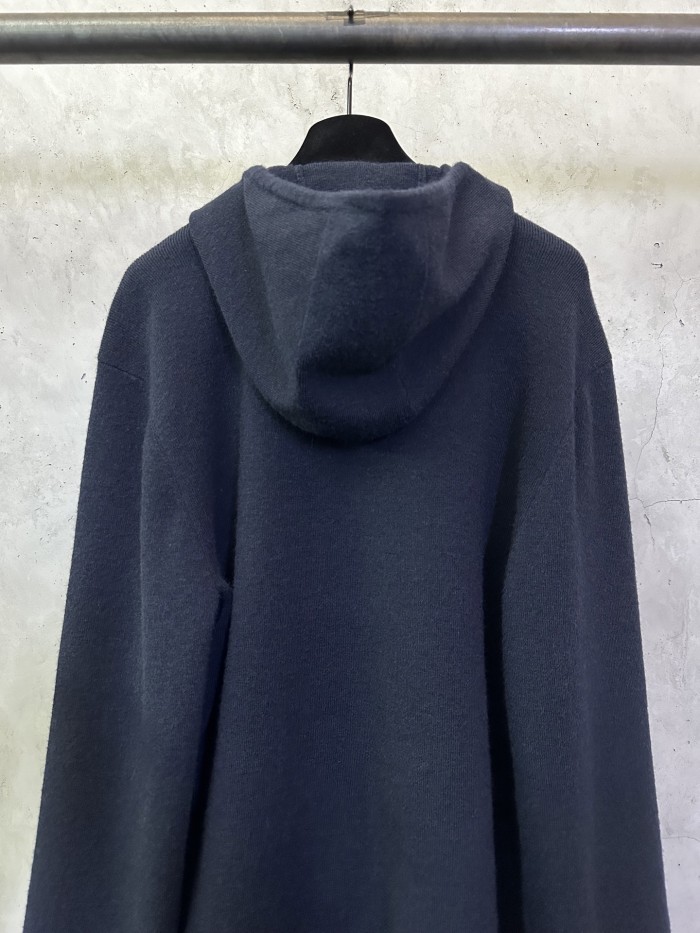 【限定】 バーバリー 偽物通販 の2026SSウール混紡ファスナー連帽刺繍コート