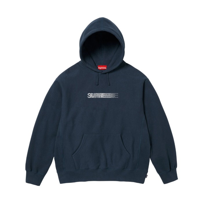 日本未入荷 シュプリーム 偽物通販  Supremeクリスタル烫钻 フリース裏地付きフーディー3色