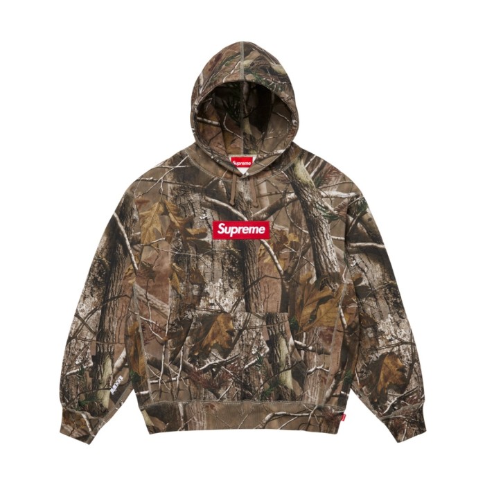 【話題商品！】 シュプリーム 激安通販 Supremeブランチ柄 フリース裏地フーディー