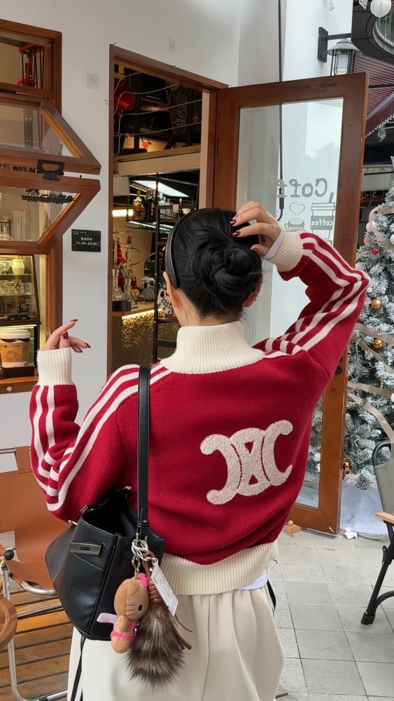 【限定】 セリーヌ n級品 の2026SS秋冬 レトログリッドジャケット