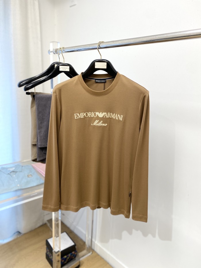 新作 アルマーニ 偽物通販 2026SS秋冬 ロングスリーブTシャツ