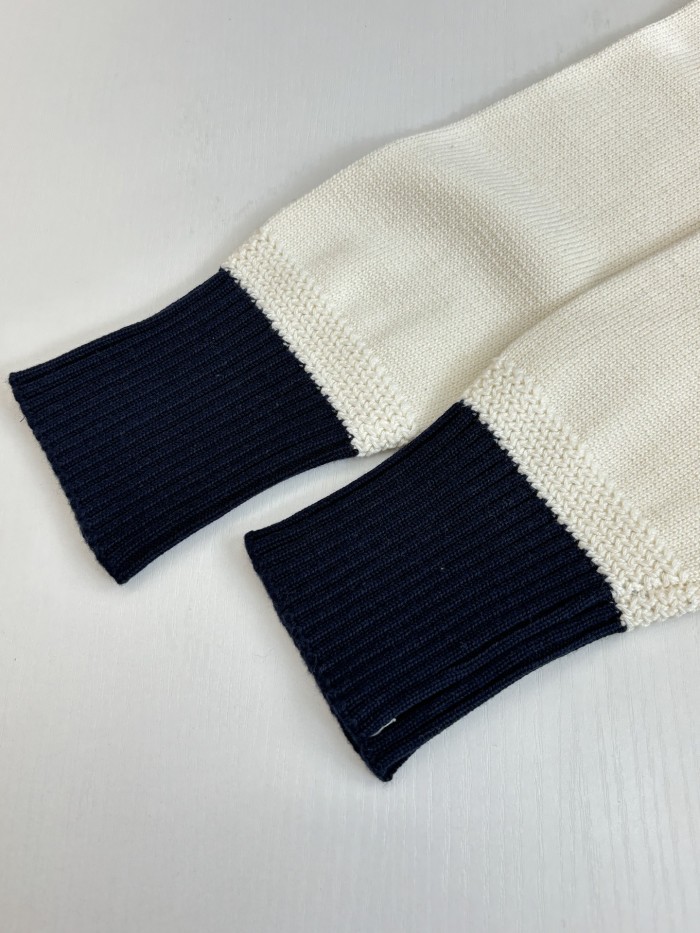 【話題商品！】 ディオール 偽物通販 の2026 ssレターロゴ 刺繍入り ウール クルーネックセーター