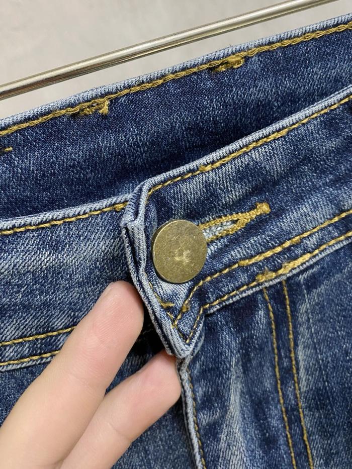 超話題! ロエベ コピー の26ssオールシーズンデニムパンツ