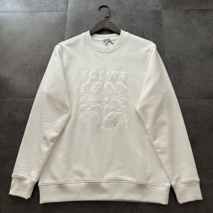 使い勝手良し ロエベ 偽物通販 の26ss シンプルパッチ刺繍 クルーネックスウェット
