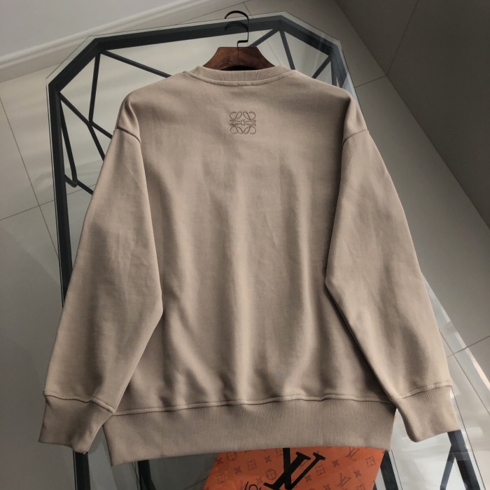 稀少 ロエベ 激安通販 の26ss秋冬刺繍ロゴ クルーネックスウェット
