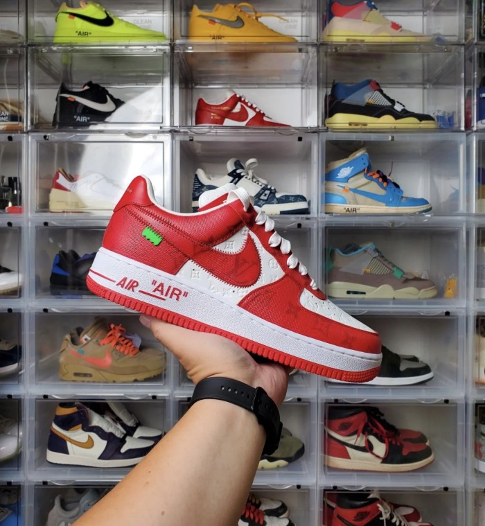 大人気 ルイヴィトン 偽物通販 2026SS x OFF-WHITE x Nike メンズ ハイエンド カジュアル スニーカー