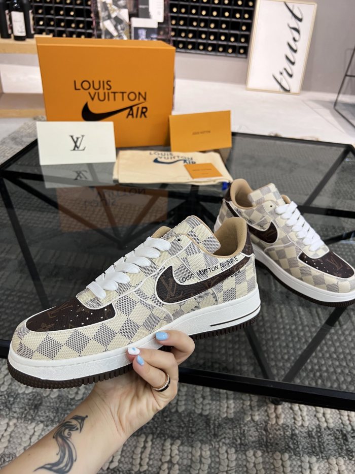 稀少 ルイヴィトン 激安通販 2026SS x OFF-WHITE x Nike メンズ ハイエンド カジュアル スニーカー