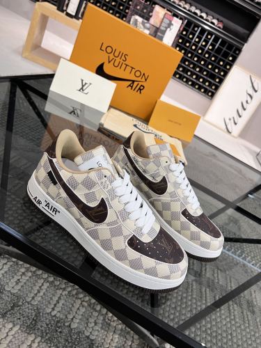 稀少 ルイヴィトン 激安通販 2026SS x OFF-WHITE x Nike メンズ ハイエンド カジュアル スニーカー