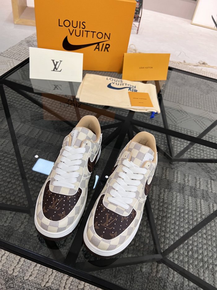 稀少 ルイヴィトン 激安通販 2026SS x OFF-WHITE x Nike メンズ ハイエンド カジュアル スニーカー