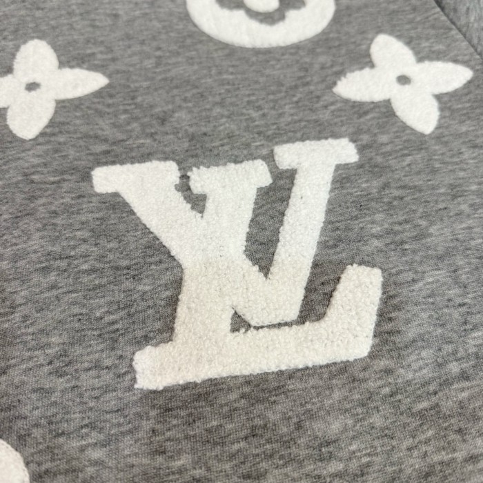 【限定】 ルイヴィトン 激安通販 2026SS総柄タオル刺繍 オリジナルパーカー