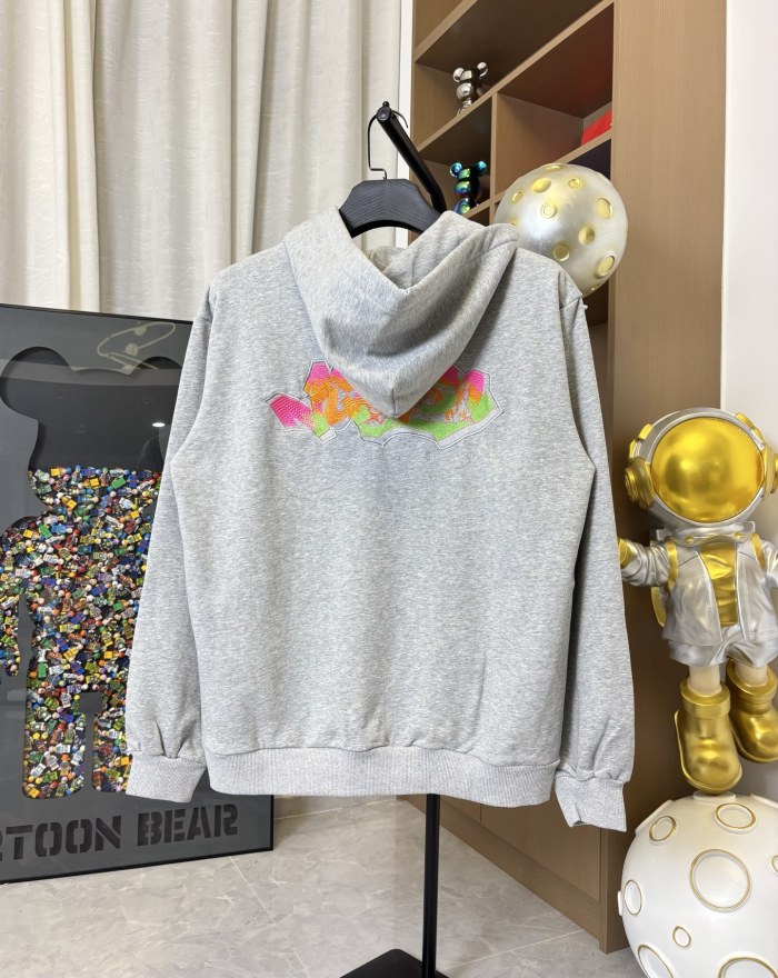 新作 ルイヴィトン n級品 2026SS 幻彩刺繍ジップアップパーカー