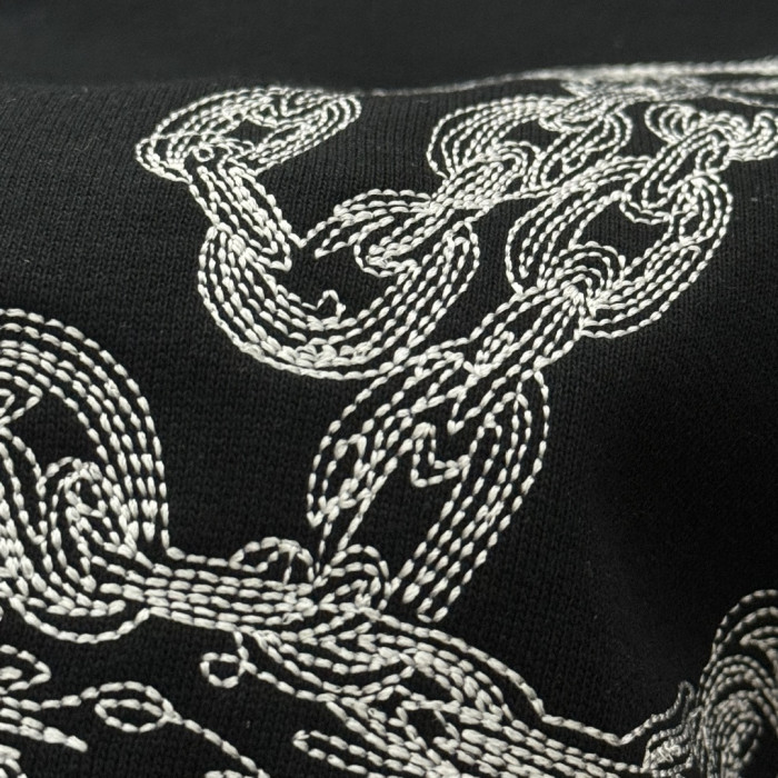 超話題! ルイヴィトン コピーおすすめ 2026SSロゴ刺繍ラウンドネックパーカー