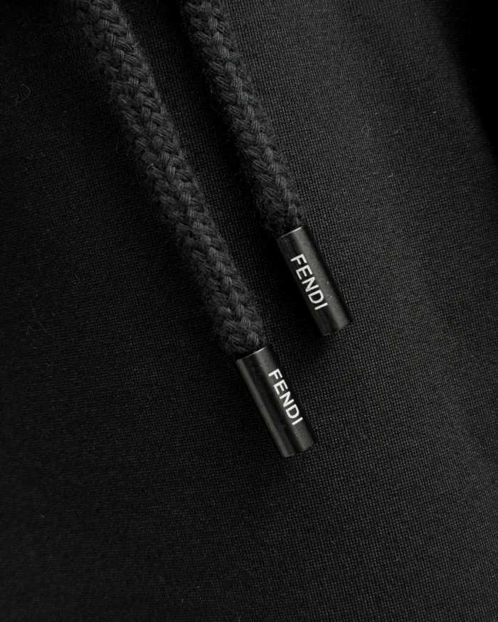 ★超人気 フェンディ スーパーコピー の2026SS刺繍LOGOファスナースタンドカラーパーカーセット