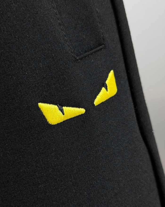 ★超人気 フェンディ スーパーコピー の2026SS刺繍LOGOファスナースタンドカラーパーカーセット