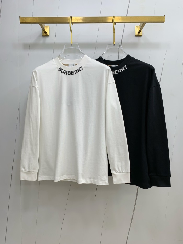 稀少 バーバリー スーパーコピー の2026SS丸首長袖タイツ長袖Tシャツ