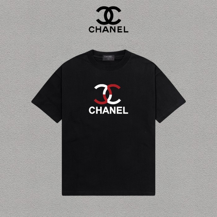 【限定】 シャネル コピーおすすめ の2026SSプリントロゴオールインワントレンド丸首半袖Tシャツ