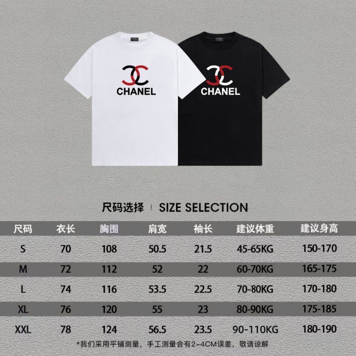 【限定】 シャネル コピーおすすめ の2026SSプリントロゴオールインワントレンド丸首半袖Tシャツ
