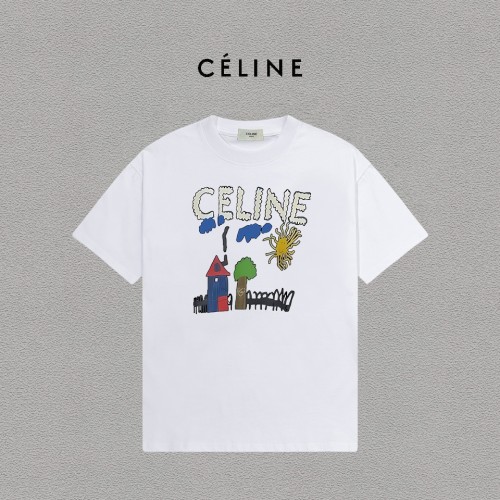 大人気 セリーヌ コピー の2026SS プリントロゴオールインワントレンドコットン半袖Tシャツ