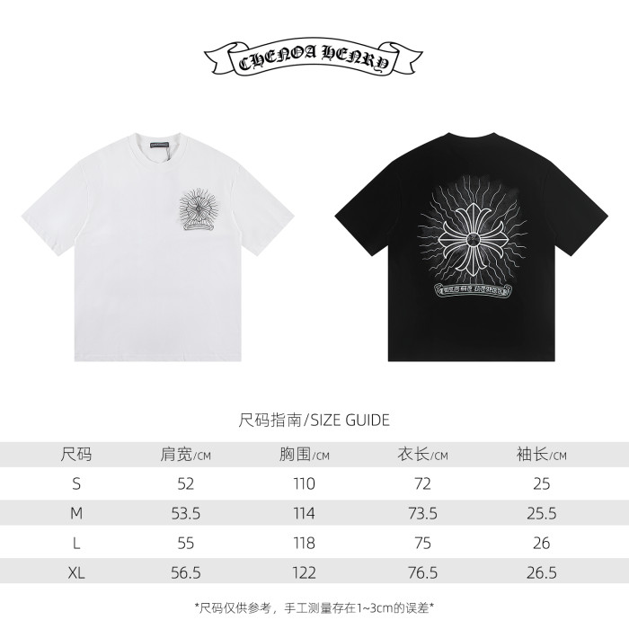 追跡付 クロムハーツ コピーおすすめ の2026SS 重工焼花半袖Tシャツ