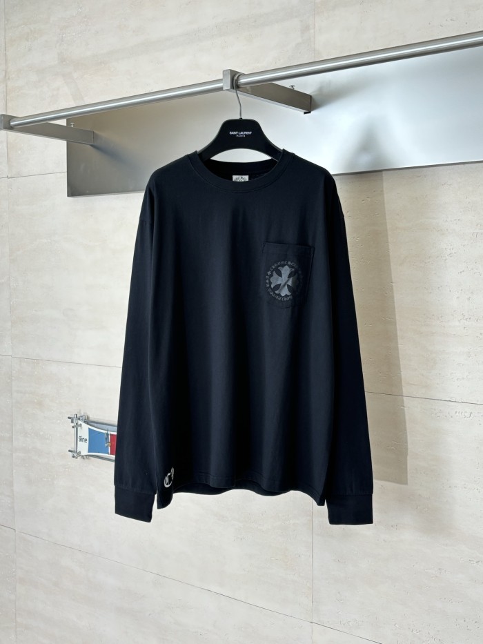 超奇跡の入荷☆ クロムハーツ コピー の2026SSスサンスクリット十字架長袖Tシャツ