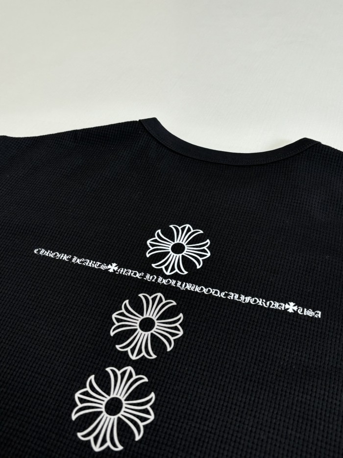 使い勝手良し クロムハーツ スーパーコピー の2026SSワッフルクロス長袖Tシャツ