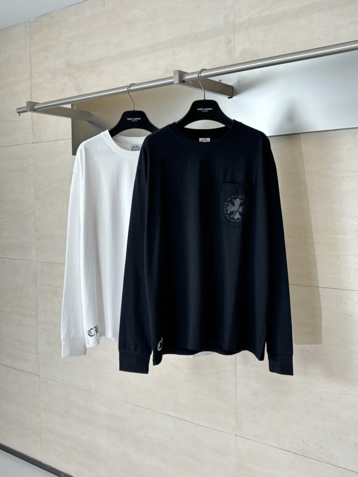 超奇跡の入荷☆ クロムハーツ コピー の2026SSスサンスクリット十字架長袖Tシャツ