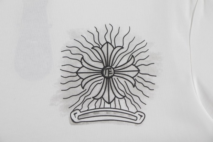 追跡付 クロムハーツ コピーおすすめ の2026SS 重工焼花半袖Tシャツ