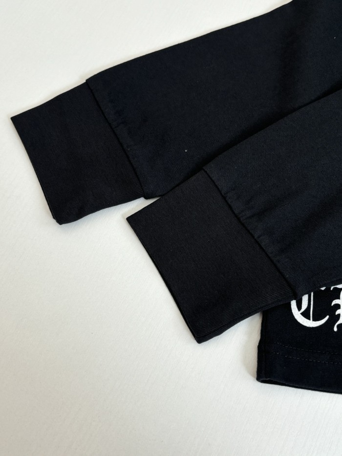 超奇跡の入荷☆ クロムハーツ コピー の2026SSスサンスクリット十字架長袖Tシャツ