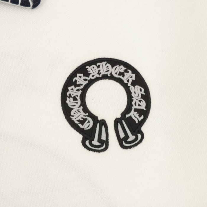 超話題! クロムハーツ コピーおすすめ の2026SS馬蹄刺繍開襟長袖ポロシャツ
