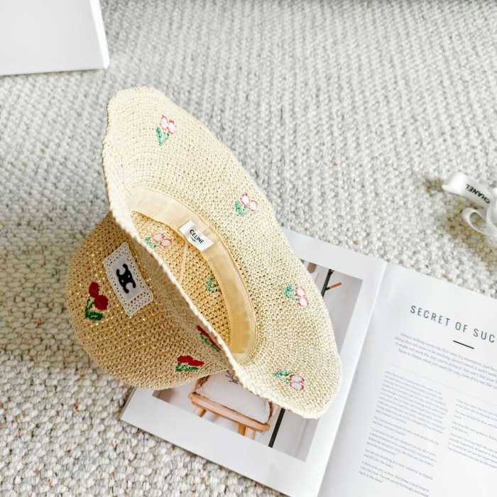 高品質 セリーヌ コピーおすすめ 2026SSニット刺繍漁師帽