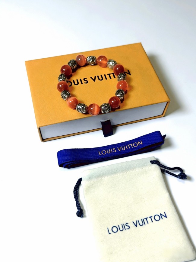 ★超人気 ルイヴィトン 偽物通販 2026SS LV の多元素瑪瑙泰銀スタイルブレスレット