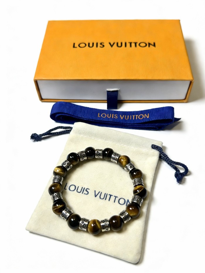 超話題! ルイヴィトン 激安偽物 2026SS LV の多元素瑪瑙泰銀スタイルブレスレット