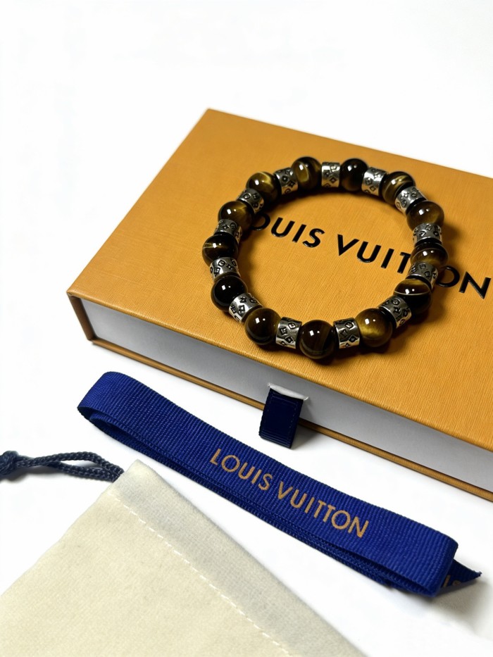 超話題! ルイヴィトン 激安偽物 2026SS LV の多元素瑪瑙泰銀スタイルブレスレット