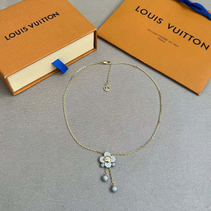 超奇跡の入荷☆ ルイヴィトン 偽物通販 2026SS LV の太陽花ネックレス