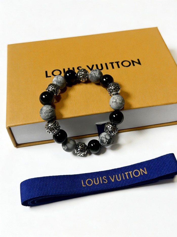 【限定】 ルイヴィトン スーパーコピー 2026SS LV の多元素瑪瑙泰銀スタイルブレスレット
