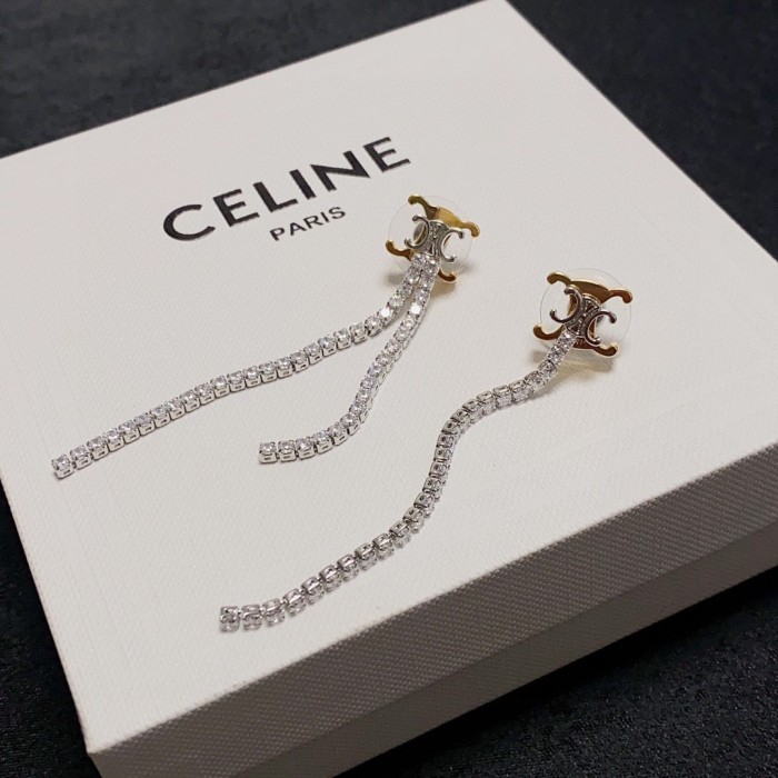【限定】 Celineセリーヌ スーパーコピー 2026SS ロングフリンジたっぷりピアス