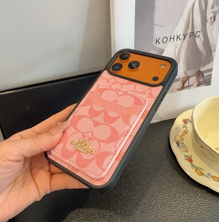 【限定】 コーチ コピー 2026SSのカードケース付きスマホケース