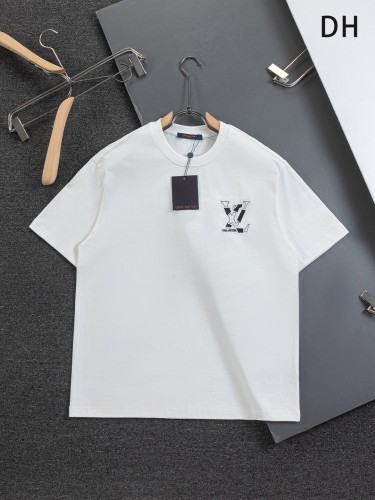 ★超人気 ルイヴィトン コピーおすすめ 2026SS 刺繍ラウンドネック半袖Tシャツ