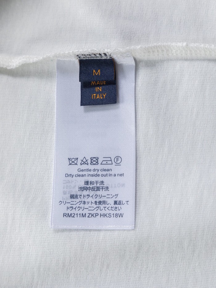 入手困難 ルイヴィトン 激安偽物 2026SS 刺繍ラウンドネック半袖Tシャツ