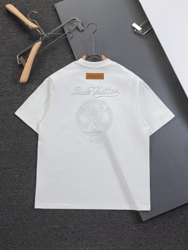 【限定】ルイヴィトン スーパーコピー 2026SS 刺绣クルーネック半袖Tシャツ