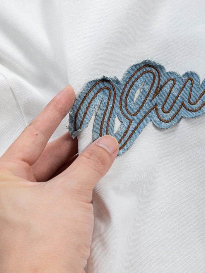 超奇跡の入荷☆ ルイヴィトン 激安通販 2026SS 刺繍ラウンドネック半袖Tシャツ