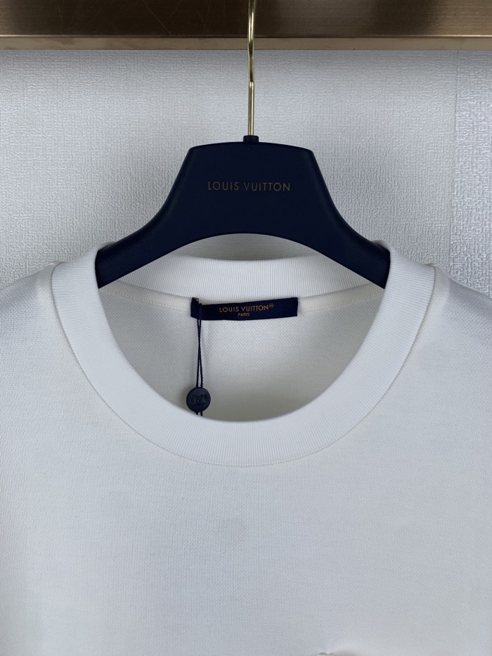 入手困難 ルイヴィトン コピー 2026SS ポケット立体ジャカード半袖Tシャツ