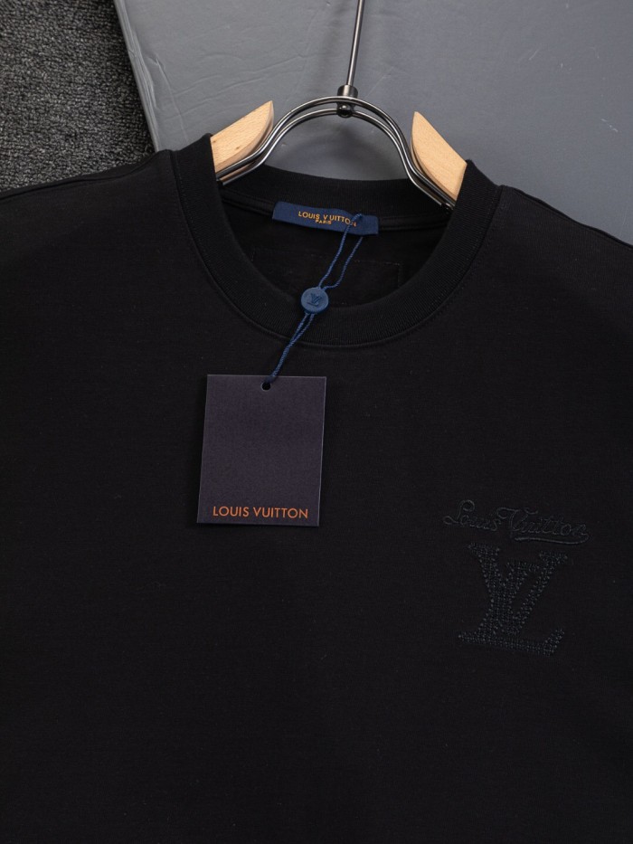 日本未入荷 ルイヴィトン n級品 2026SS 刺绣クルーネック半袖Tシャツ