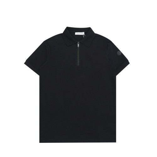 一目惚れ♪ モンクレール 偽物通販 の2026SS ハーフジッパー開襟ポロシャツ半袖Tシャツ2色