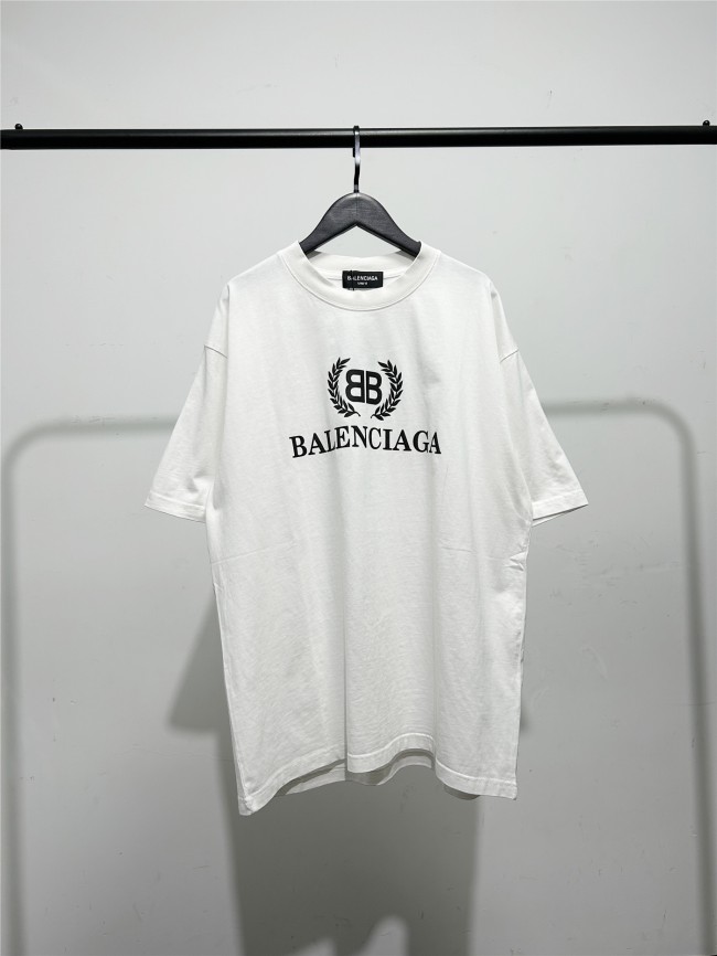 日本未入荷 バレンシアガ コピーおすすめ の2026SS麦の穂プリント半袖Tシャツ
