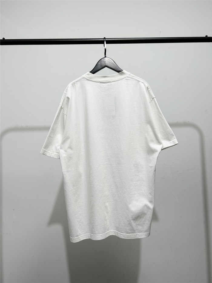 日本未入荷 バレンシアガ コピーおすすめ の2026SS麦の穂プリント半袖Tシャツ