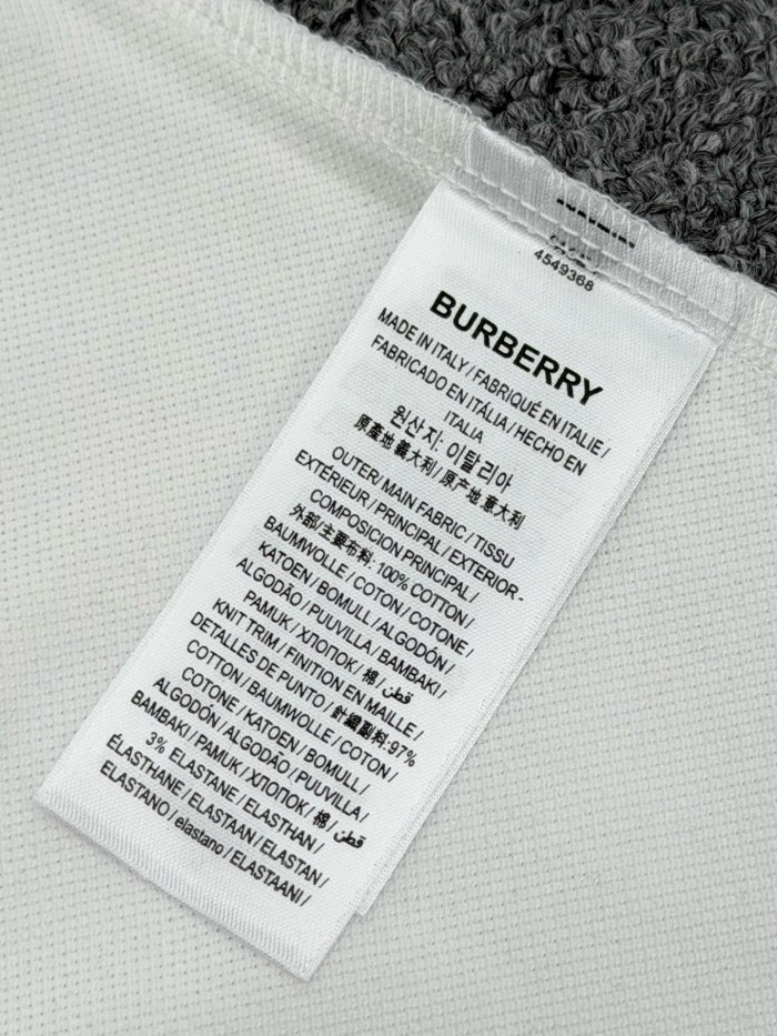 【限定】 バーバリー 激安偽物 の2026SS チェックカラーのポロシャツ